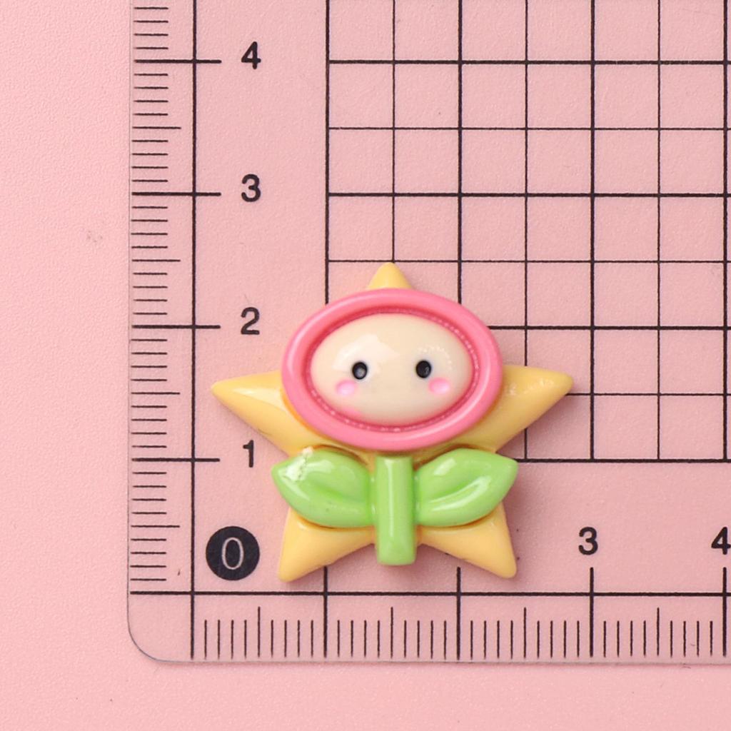 Cartoon Glossy Resin Ornaments: DIY Accessories for Hair Clips, Phone Cases, Water Cups, and Headwear