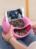 1pcs Plastic Lazy Fruit Plate High Melon Seeds Can Be Detachable Double Candy Plate Round Fruit Box Melon Seeds Fruit Storage