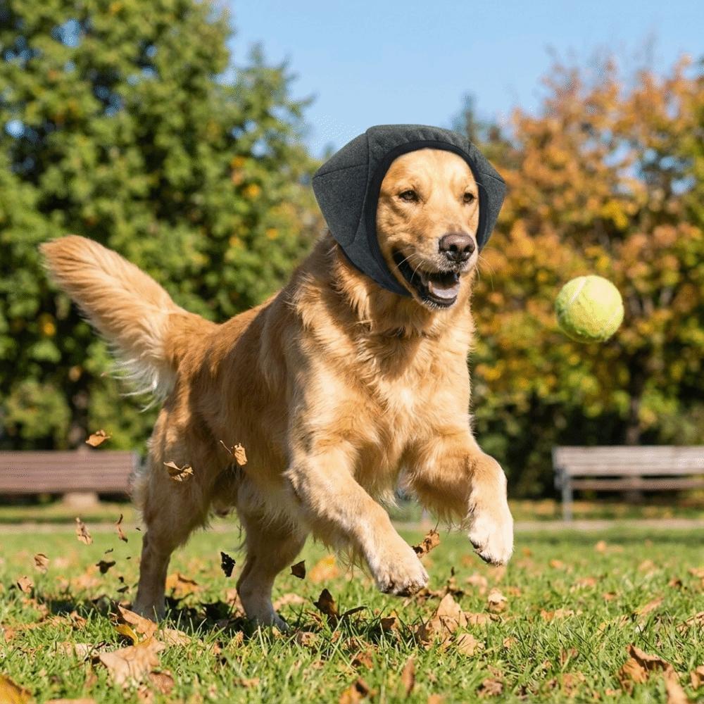 Breathable Soundproof Dog Hood Adjustable Noise Reduction Earmuffs Pet Ear Protector Outdoor Use