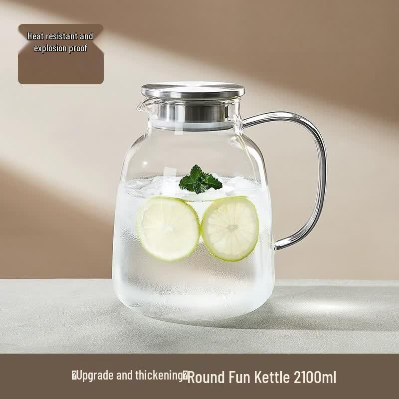 High Borosilicate Glass Cold Water Pitcher