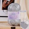 100g/roll 25mm Chunky Soft Satin Yarn Iridescent Metallic Sparkle Thread DIY Crochet Bag Knitting High-Gloss Yarn Craft