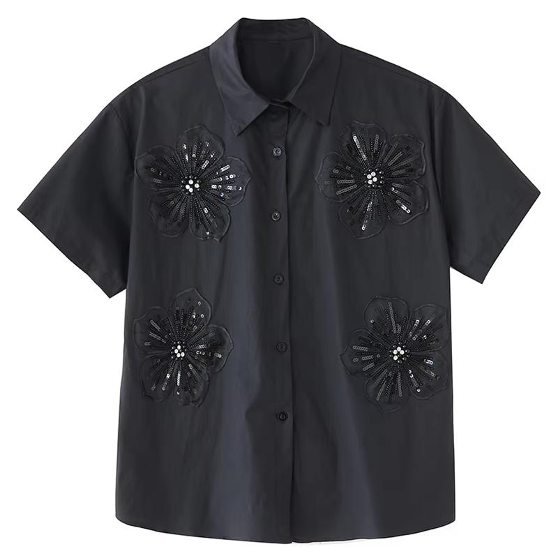 Xitao Camisa Holgada Patchwork Irregular HQQ2434