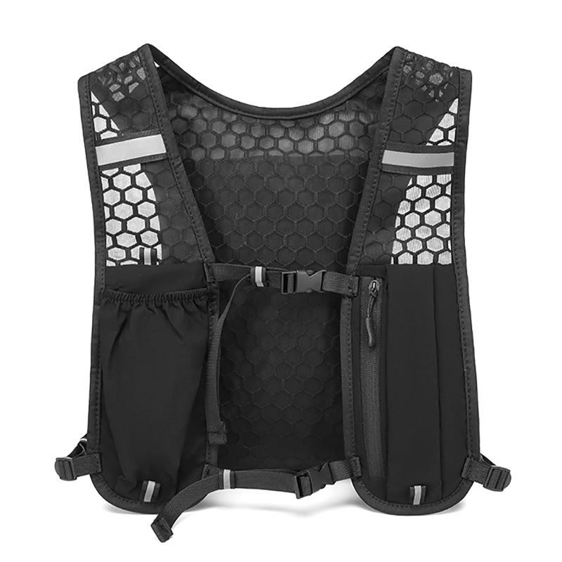 Running Water Bottle Storage Vest Lightweight Running Vest Reflective Hydration Water Chest Pack With Phone Holder 1Pc