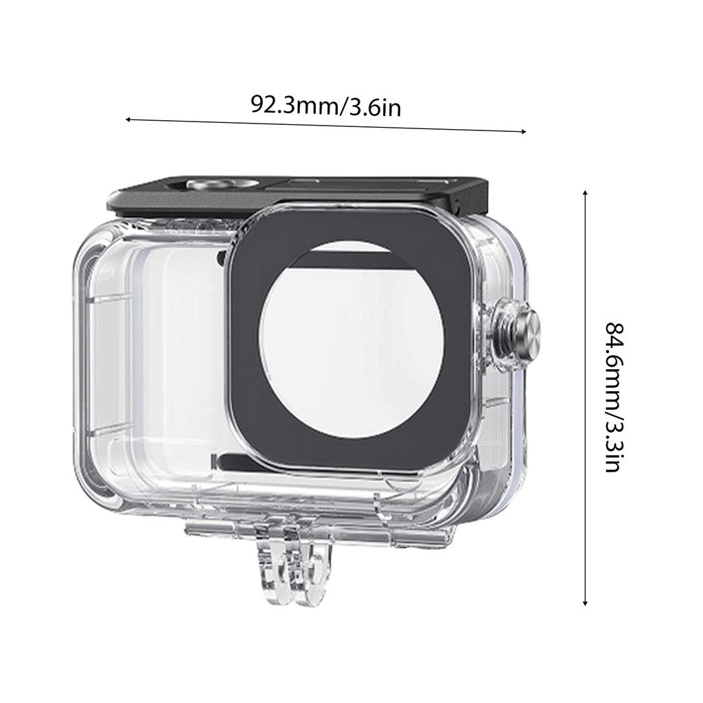 60M 196FT Water Proof Case Underwater Dive Case Housing Shell Fit for DJI Osmo Action 6