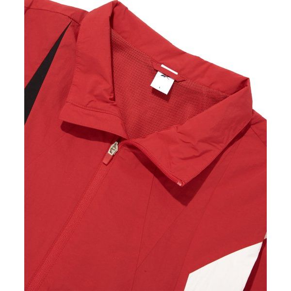 Reebok Vector Flash Spliced Outdoor Casual Zip-Up Windbreaker Women Outerwear Red REJU4EJ30R2