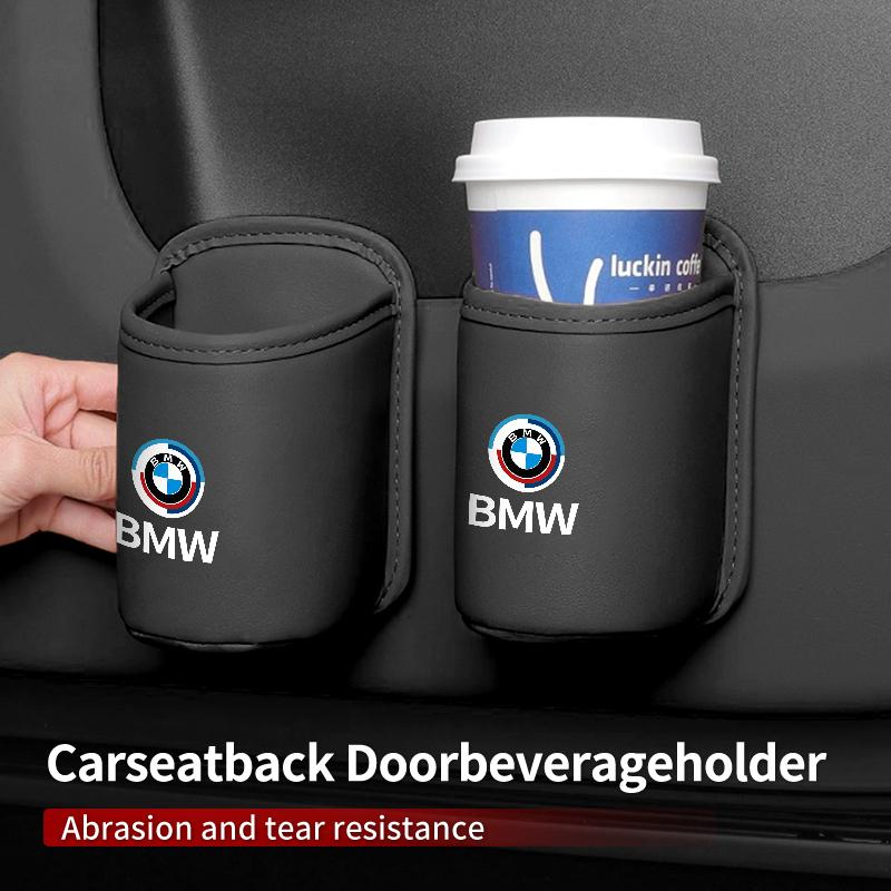 BAGI7 2026 Car Sticker Car Door Bracket Cup Holder Drink Storage Box Interior Organizers For BMW X1 X2 X3 X4 X5 X6 X7 F31 F48 F01 E46