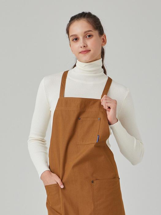 GONG APRON X-STRAP (CARAMEL BROWN) L