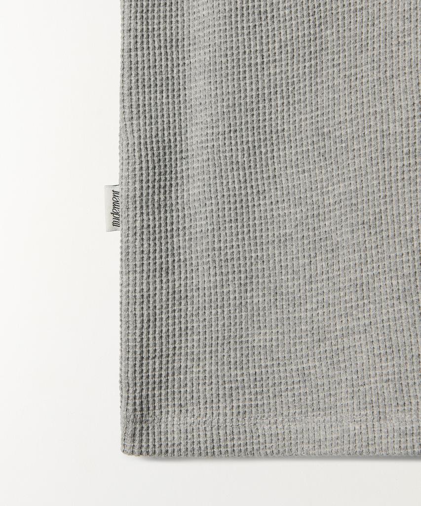TTUDEMENT Raglan Short Sleeve T-Shirt (Melange Grey)