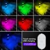 Car Ambient Light Enhance Car's Ambience with 7 Colors Rgb Automotive Light Self-adhesive Magnetic Suction Usb Rechargeable