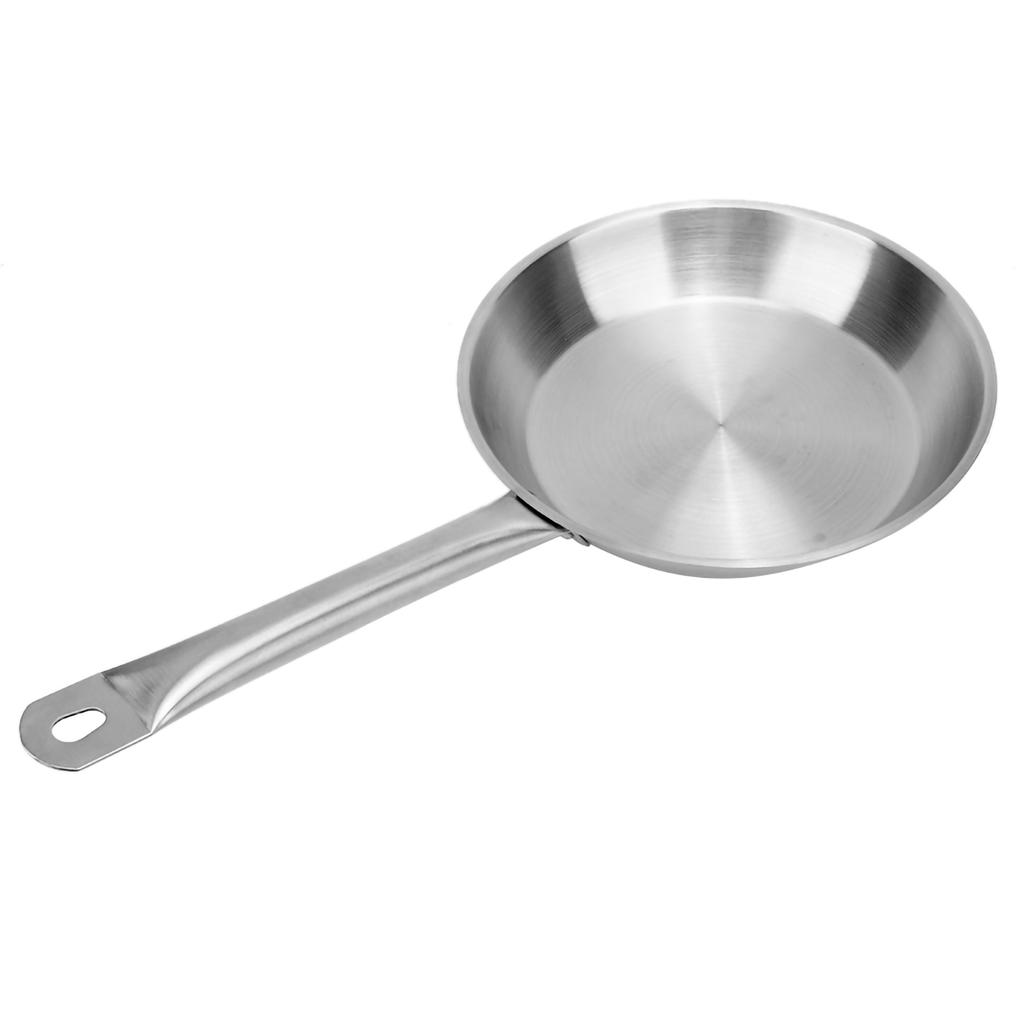 Patelnia 26 x 5cm Stal Nierdzewna Garnek do Steków Dno Kompozytowe Gulasz Mięso Smażone Jajka Narzędzia Kuchenne