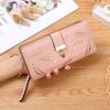 Women's Wallet Hollow Leaf Wallet Wallet Two Fold Zipper Long Card Bag Clutch
