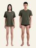 Deoineoseu Regular Fit Cotton T-Shirt (Khaki Green)