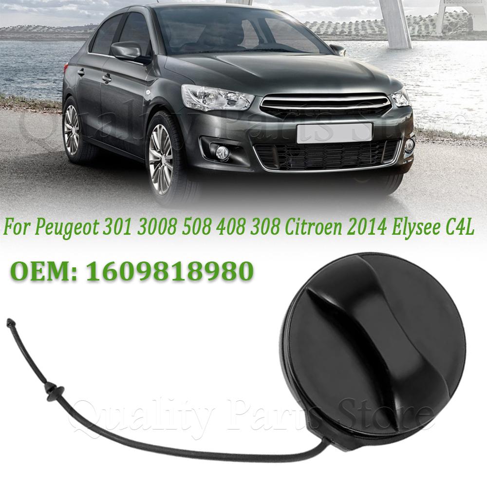 1609818980 For Peugeot 301 3008 508 408 308 Citroen 2014 Elysee C4L Car Oil Fuel Filter Fuel Tank Cap 1PC Fuel Tank Gas Cap Lid