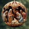 Christmas Decorations Ornament Festive Holiday Christmas Tree Hanging Pendant Nativity Scene Ornaments for Newborns