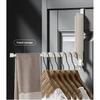 Modern Minimalist Aluminum Alloy Foldable Closet Hook For Bedroom Door Hanging Storage