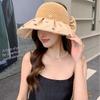 Topless Empty Top Sun Hat Bowknot Foldable Visor Cap Simple Female Shell Hat  Holiday
