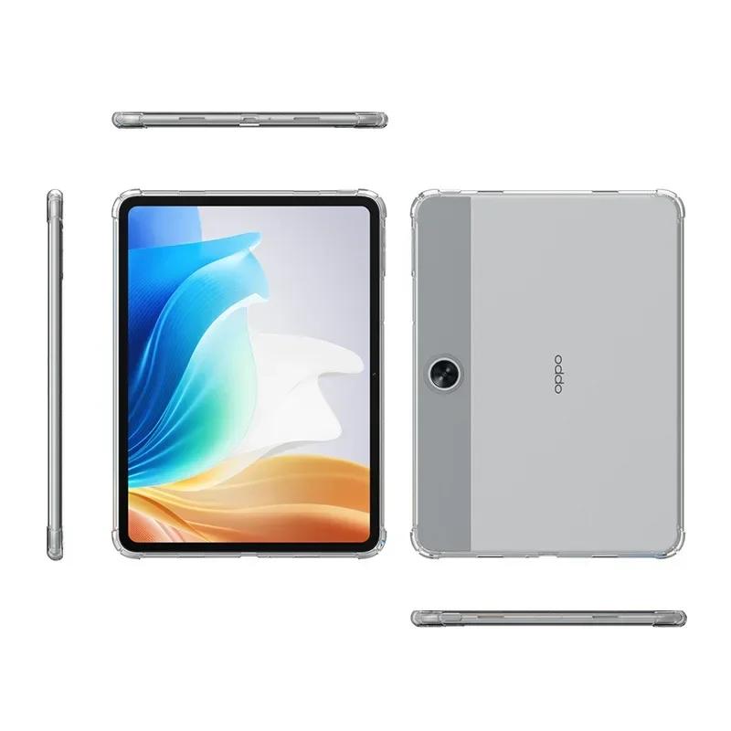 Weiche Transparente Hülle für OPPO Pad Neo 11,4 Zoll Sturzsichere TPU Airbag Silikonhülle Funda für OPPO Pad Neo 11,4