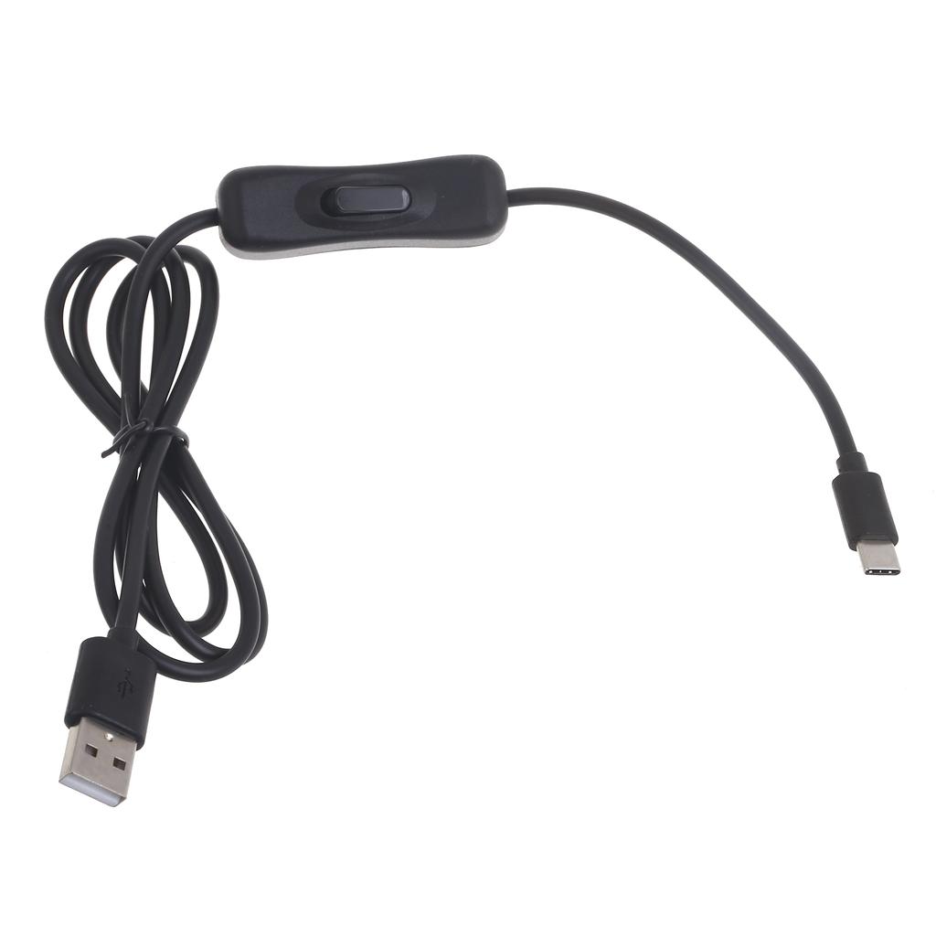 Cabo de dados USB-C com interruptor tipo C Cabo adaptador USB 2.0 USB para tipo C suporta carregamento rápido e transferência de dados