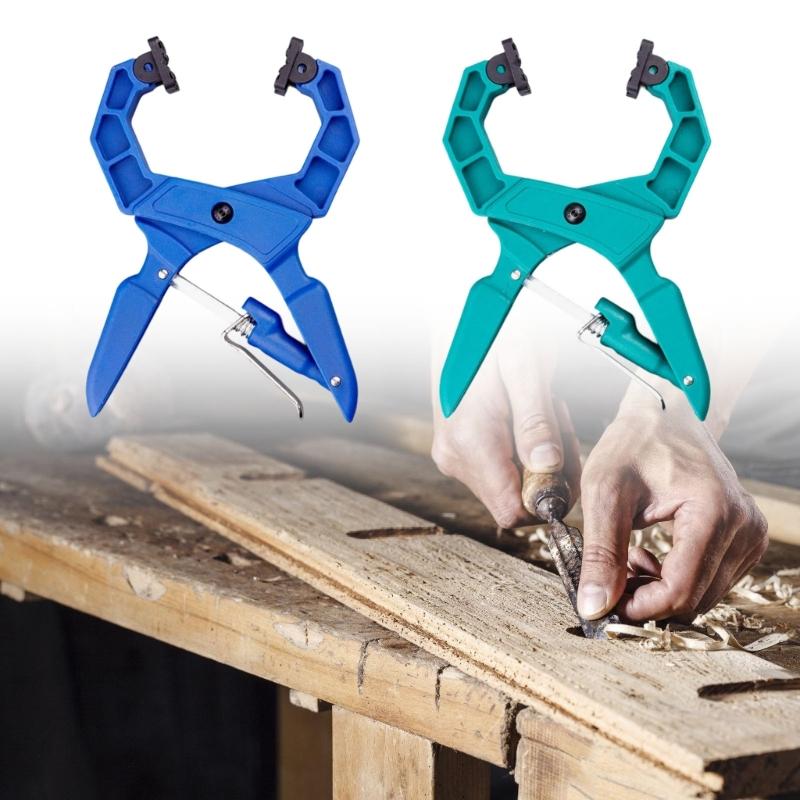 Long Lasting Fast Release Clamp for Woodworking and Metalworking with Reinforced Nylon Fiber Build and 180 Degree Adjustable Angle