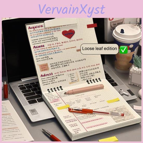 Notebook Horizontal Squares Lines Looseleaf Blanks Thickened Paper Dairy Notebook Home Study