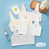 Girls' Thin Cotton Training Bra for Elementary Students - Sports, Anti-Nipple Show, Early Development, Single Layer