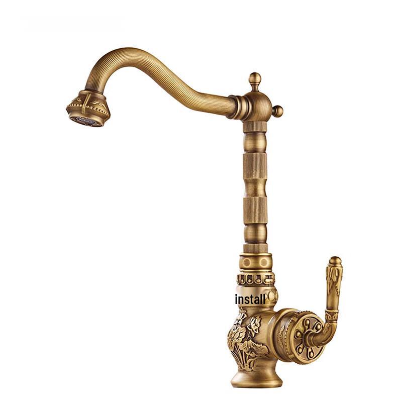 TLXT Kitchen Sink Faucet with Cold & Hot Water