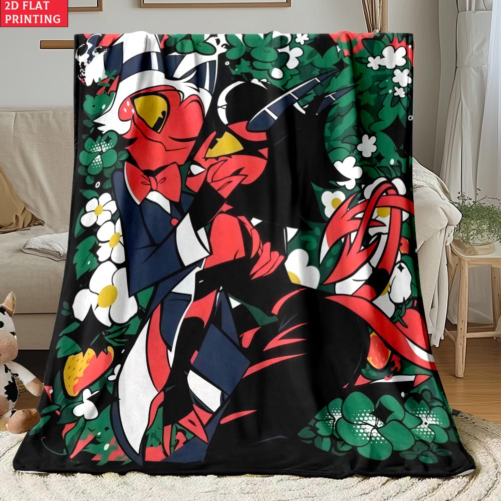 Anime Thin Flannel Blanket for Bedrooms,Living Rooms,Sofas Blankets,Offices,Lunch Breaks,Picnics,blankets Fluffy Blanket
