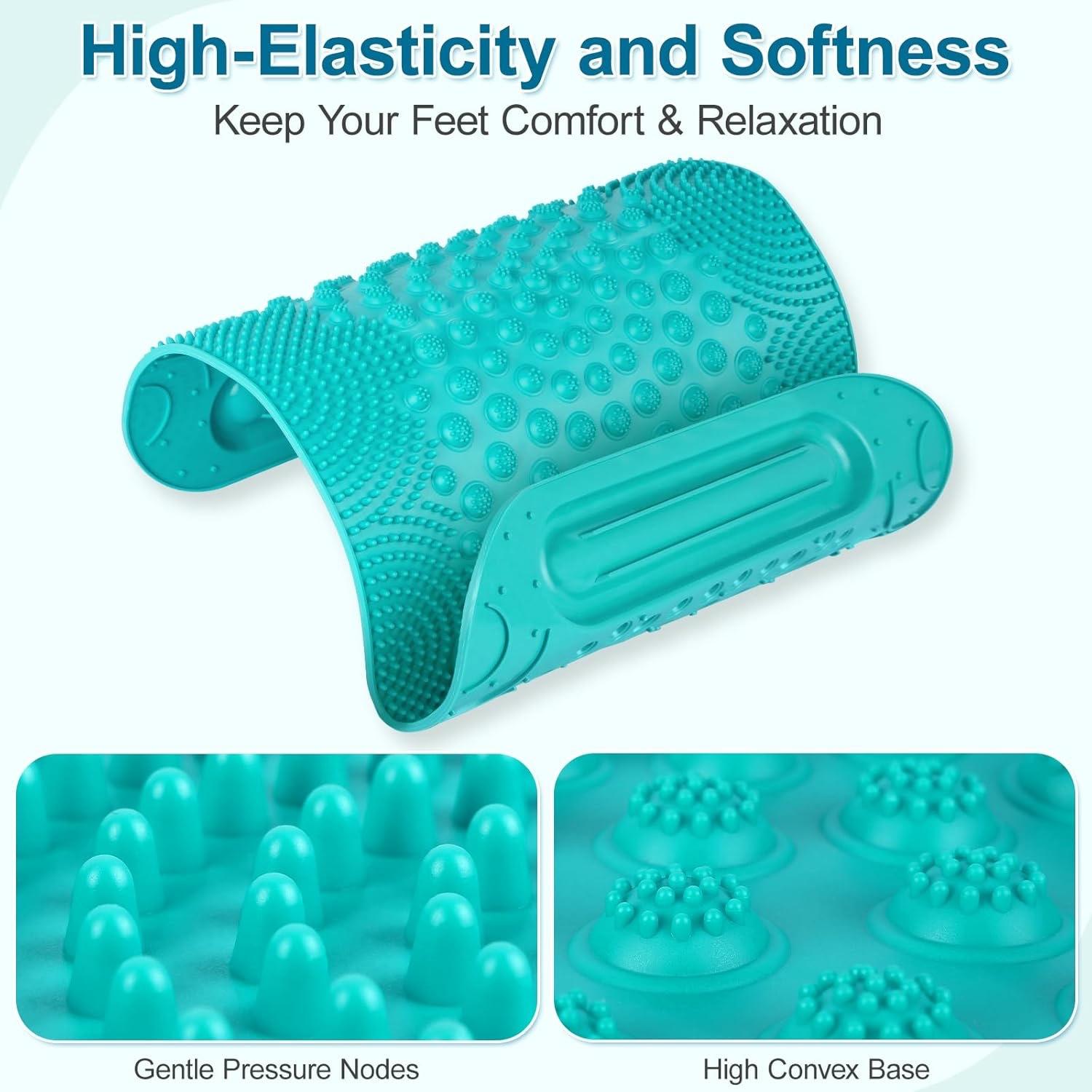 Thickened large finger pressure board foot massage pad foot massage board foot yoga acupoint massage pad training accessories фиолетовый