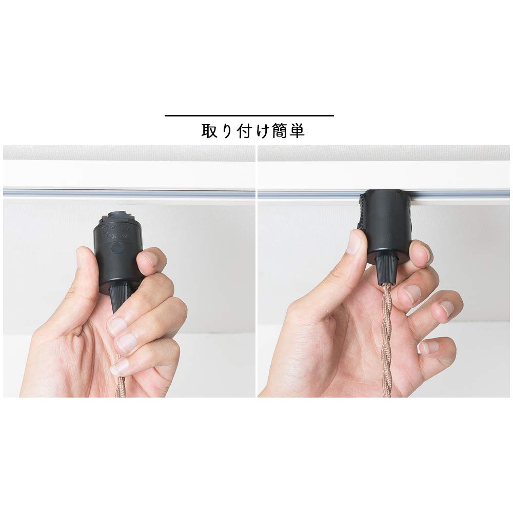 Kyodo Lighting E26 Bulb Socket for Duct Rails (GT-GD-DT03) Brass Socket Lighting Pendant Light, Single Light, Stylish, Scandinavian, Retro, Antique