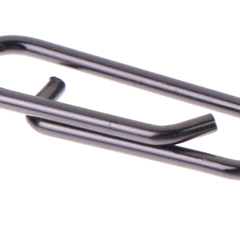 50Pcs High Tensile Stainless Steel Fishing Lure Snap Swivels Interlock Pins for Ice Fishing Outdoor Angling Gear