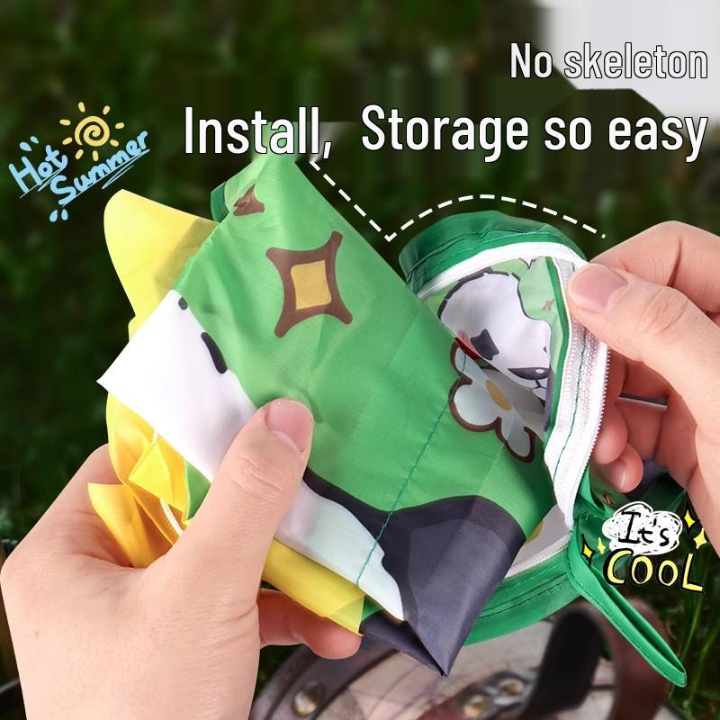 Children's Pocket Storage Bag Soft Body Cartoon Kite - Outdoor Toy