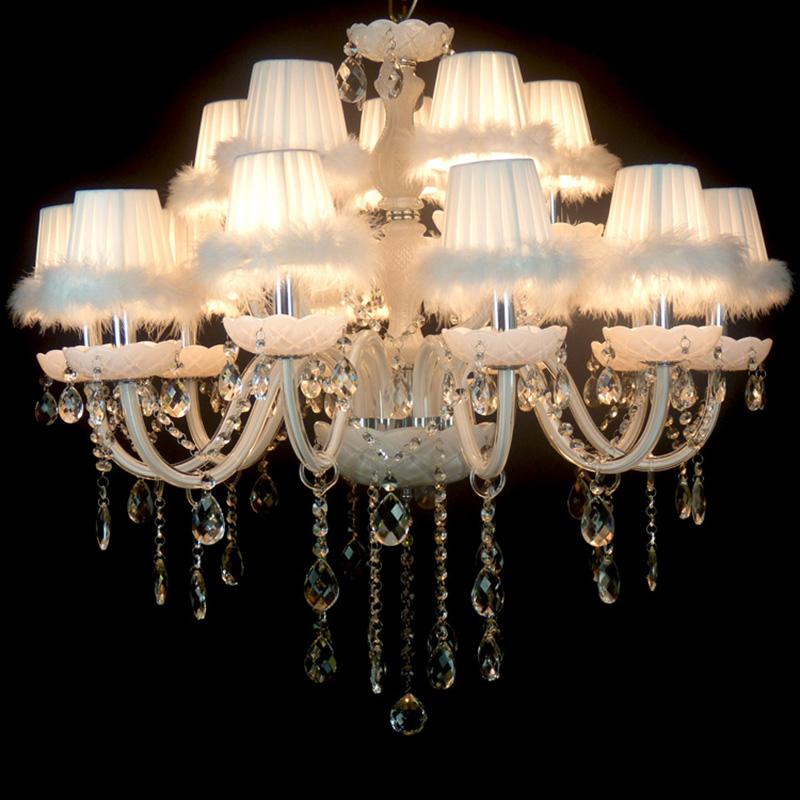 Nordic Style Feather Lampshade Bedside Desk Table Lamp Night Light Chic Feather Lamp Shade Dinner Party Home Decor