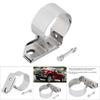 Metal Ignition Coil Mount Bracket Fit for Ford Mustang F150(ChromE Plated Silver)
