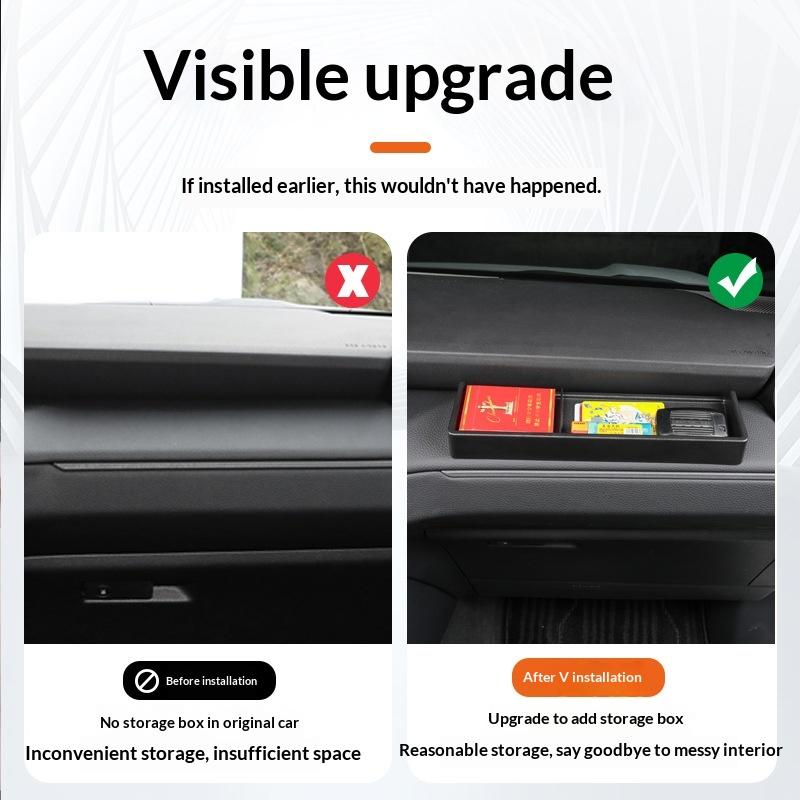 For Toyota Land Cruiser Prado 250 LC250 2024 Car Passenger Storage Box Storage Box On The Central Control Dashboard Accessories
