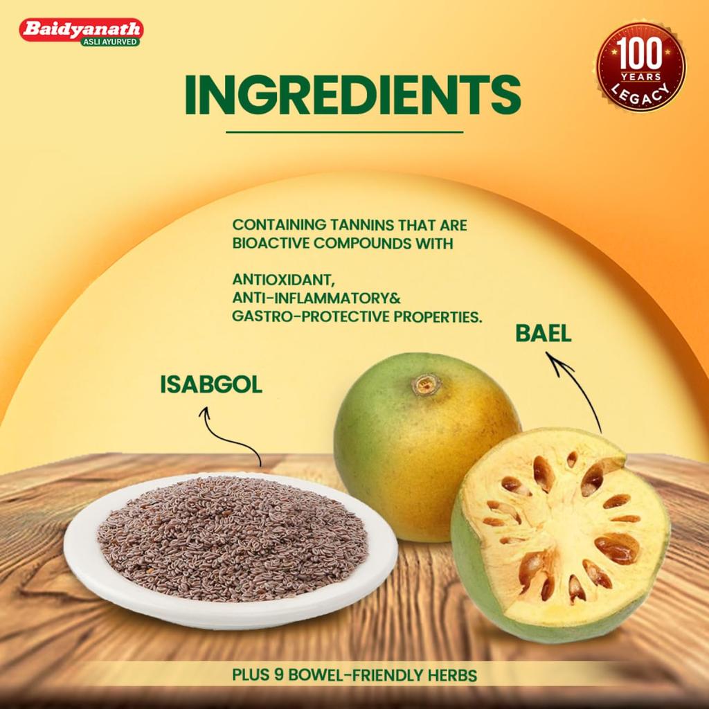 Baidyanath Isabbael H Granules 100 G X Pack of 2 for Digestive Support and Daily Wellness
