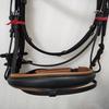 Dressage Crank Bridle Tan Stone Crystal Browband with Softy Padding for Horse .