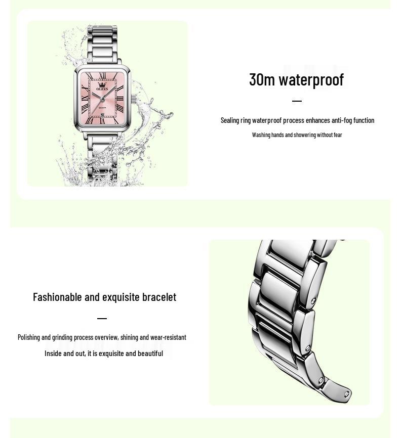 Oulishi Women's Small Workplace Luxury Quartz Fashion Watch