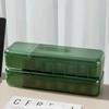 Solid Color Simple Cable Storage Box Organizer Charger Cord 7 Compartments Reusable Data Cable Storage Case Tools Accessories