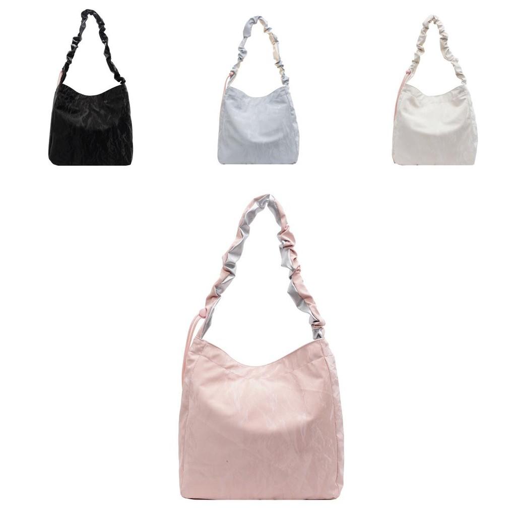 Fashionable Ins Large Capacity Tote Bag For Women Available In Chic Colors Like Beige Black Blue And Pink
