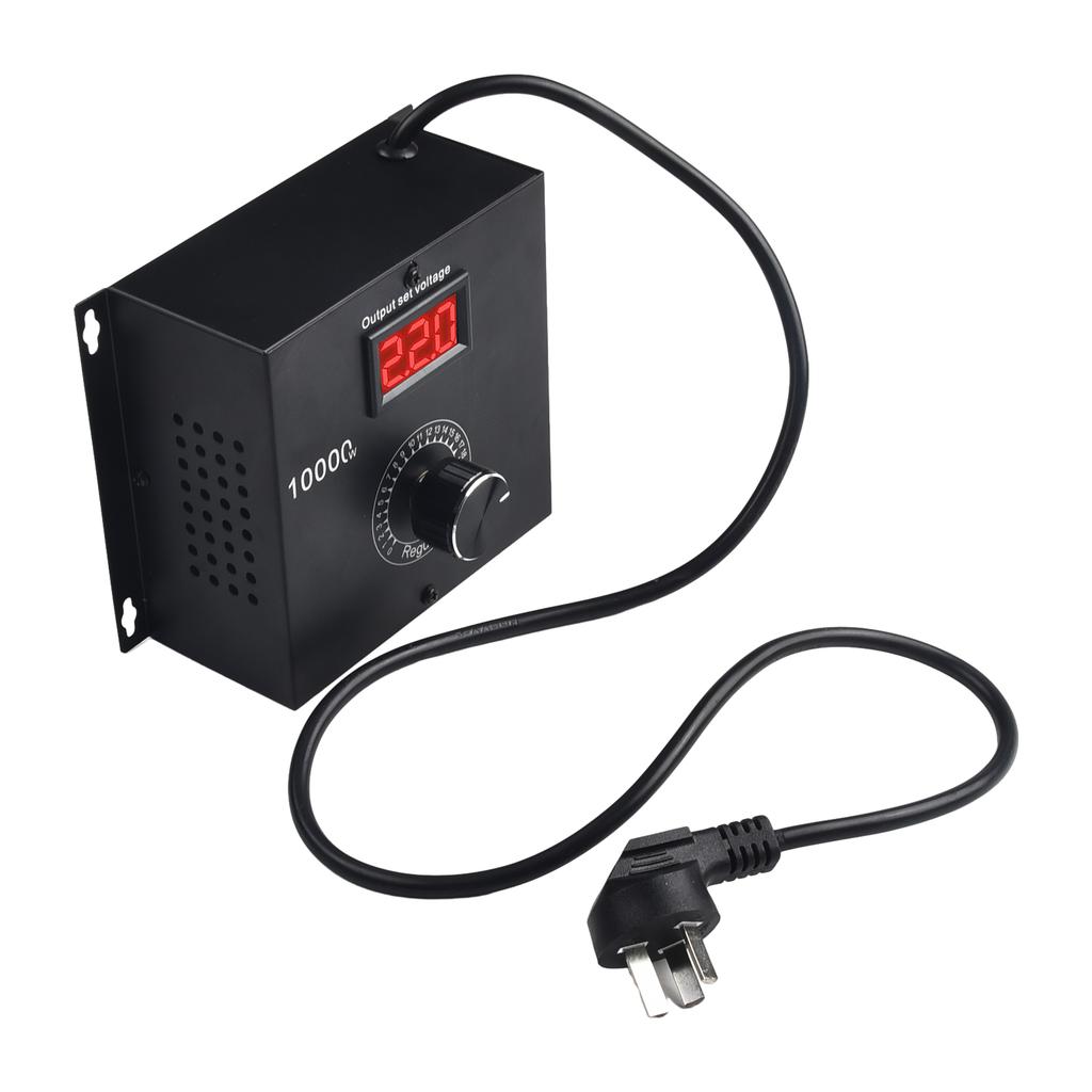 SCR Electronic Temperature Motor FAN Speed Controller High Power Regulator Stepless Regulation LCD Display 10 220V Range