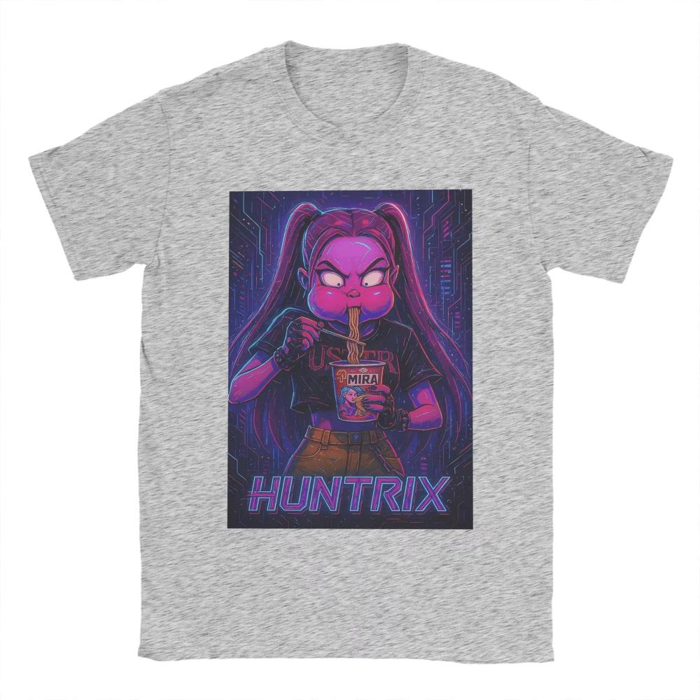 Funny Huntrix K Pop Demon Hunters Men's Women Printed T Shirts Awesome Tees Short Sleeve Crew Neck T-Shirts Cotton 3XL Clothing