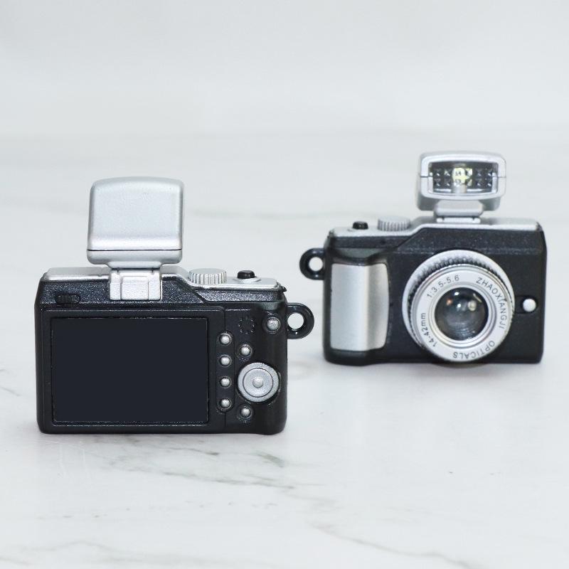Glow-in-the-Dark Camera Dollhouse Strap Phone Case with Crossbody Rope