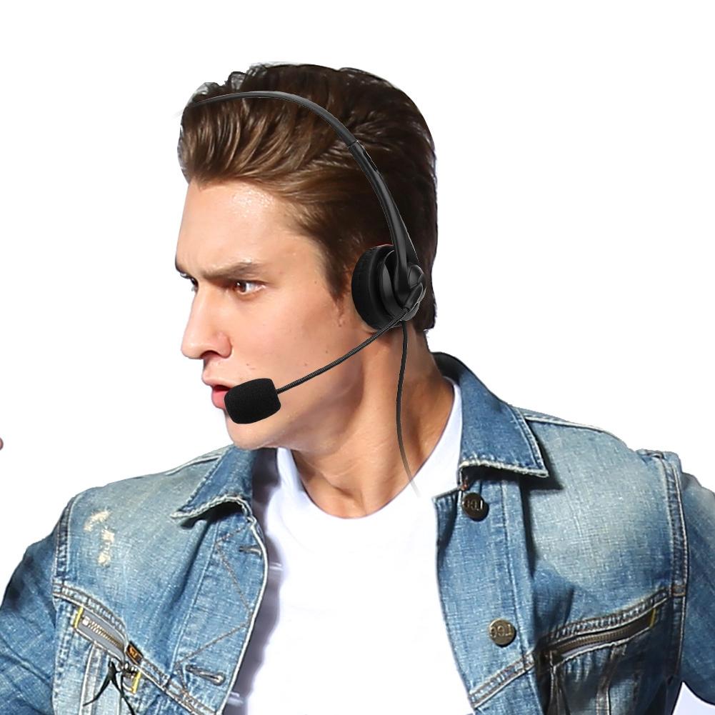 2Pin Walkie Talkie Headset Sponge Earpad Headphones PPT Microphone for Baofeng UV 5R BF 888S