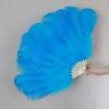 35cm Ostrich Feather Fan for Qipao Fashion Shows and Stage Performances