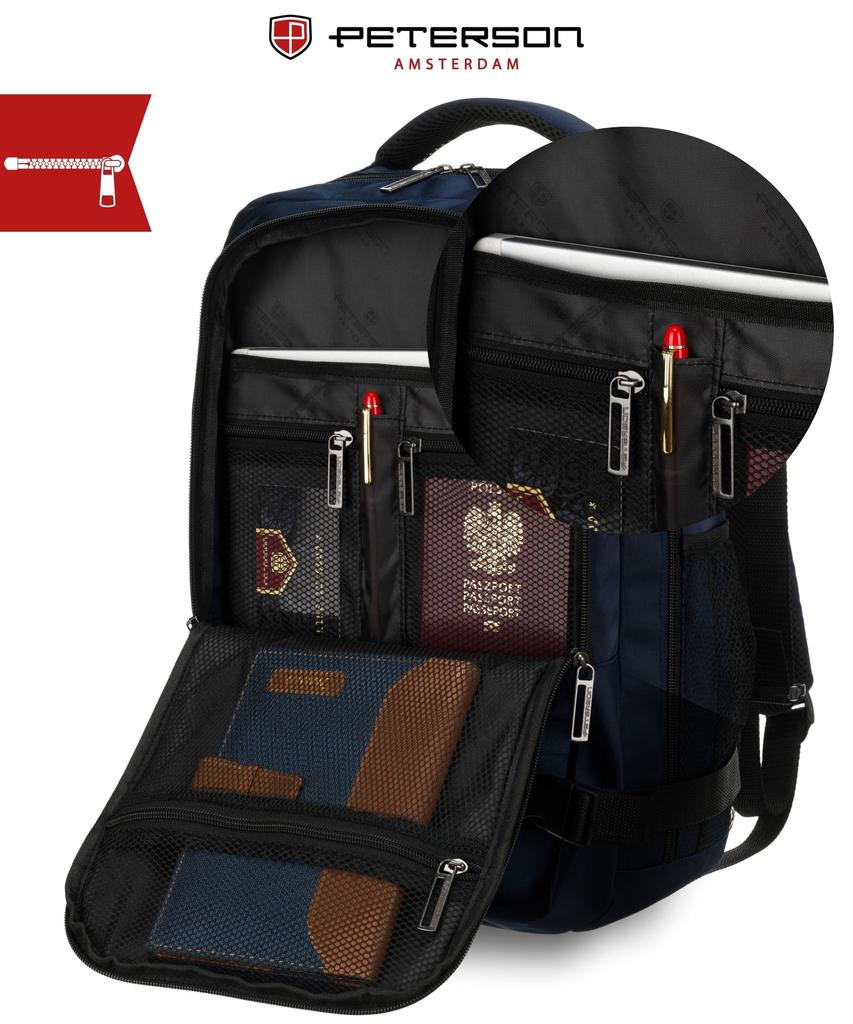 PTN BIELIK-6507 Marineblauer Reiserucksack