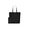 YSL Bold Embossed Logo Grain Leather Large Capacity Tote Bag Men Tote Bags Black 676657-B680N-1000
