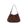 New Arrival Suede Cloud Pleated Shoulder & Crossbody Bag - Fashionable & Versatile for Autumn/Winter