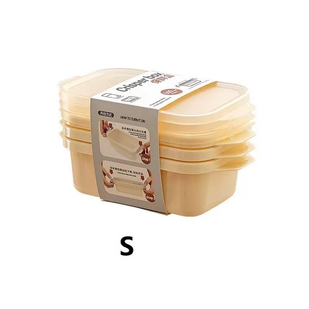 

3-piece set, reusable plastic food storage box with lid, transparent sealed container, suitable for refrigerator and kitchen, st