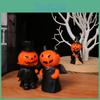 Material Resin Halloween Demon Miniature Figures Decor Set With Broom Pumpkin