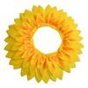 Sunflower Headgear Mask Cosplay Prop Costume Goods Funny Sunflower Hat Cute Kindergarten Sports Day Prop Party Christmas Halloween Festival Photo Prop